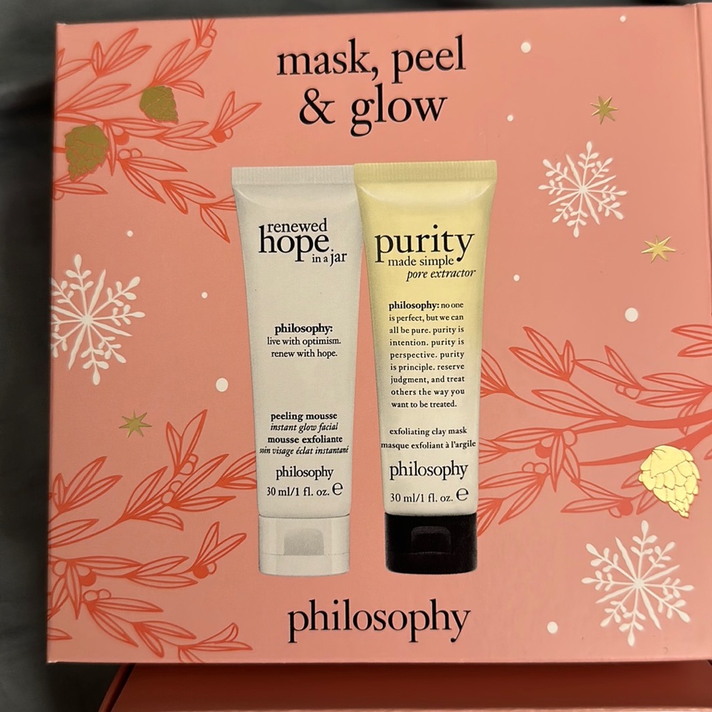 🆕new in box philosophy mask, peel & glow